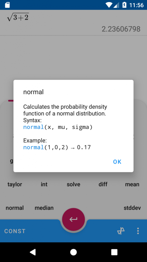 Parametric Plots & Statistics | Algeo Calculator